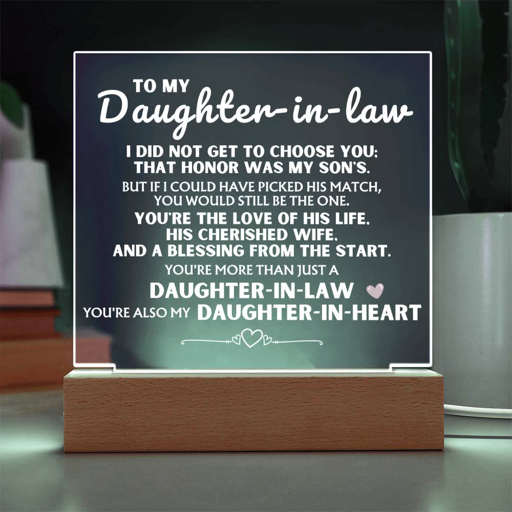 You're more than just a 'Daughter-in-Law' - Acrylic Lamp ❤️ AC18V2