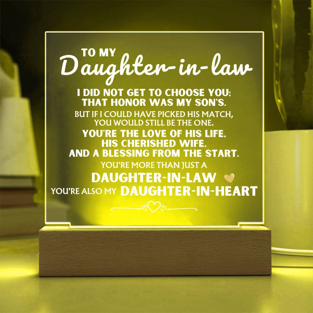 You're more than just a 'Daughter-in-Law' - Acrylic Lamp ❤️ AC18V2