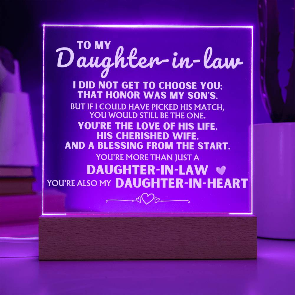 You're more than just a 'Daughter-in-Law' - Acrylic Lamp ❤️ AC18V2