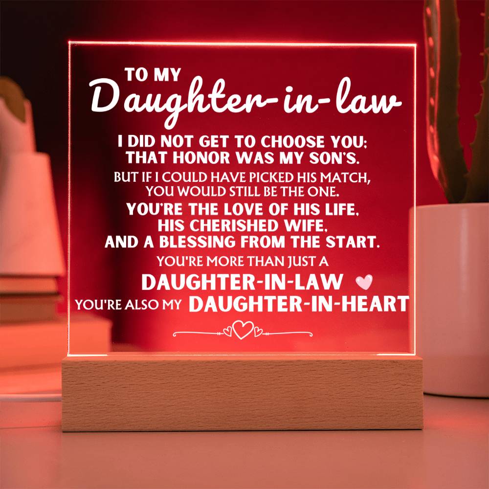 You're more than just a 'Daughter-in-Law' - Acrylic Lamp ❤️ AC18V2