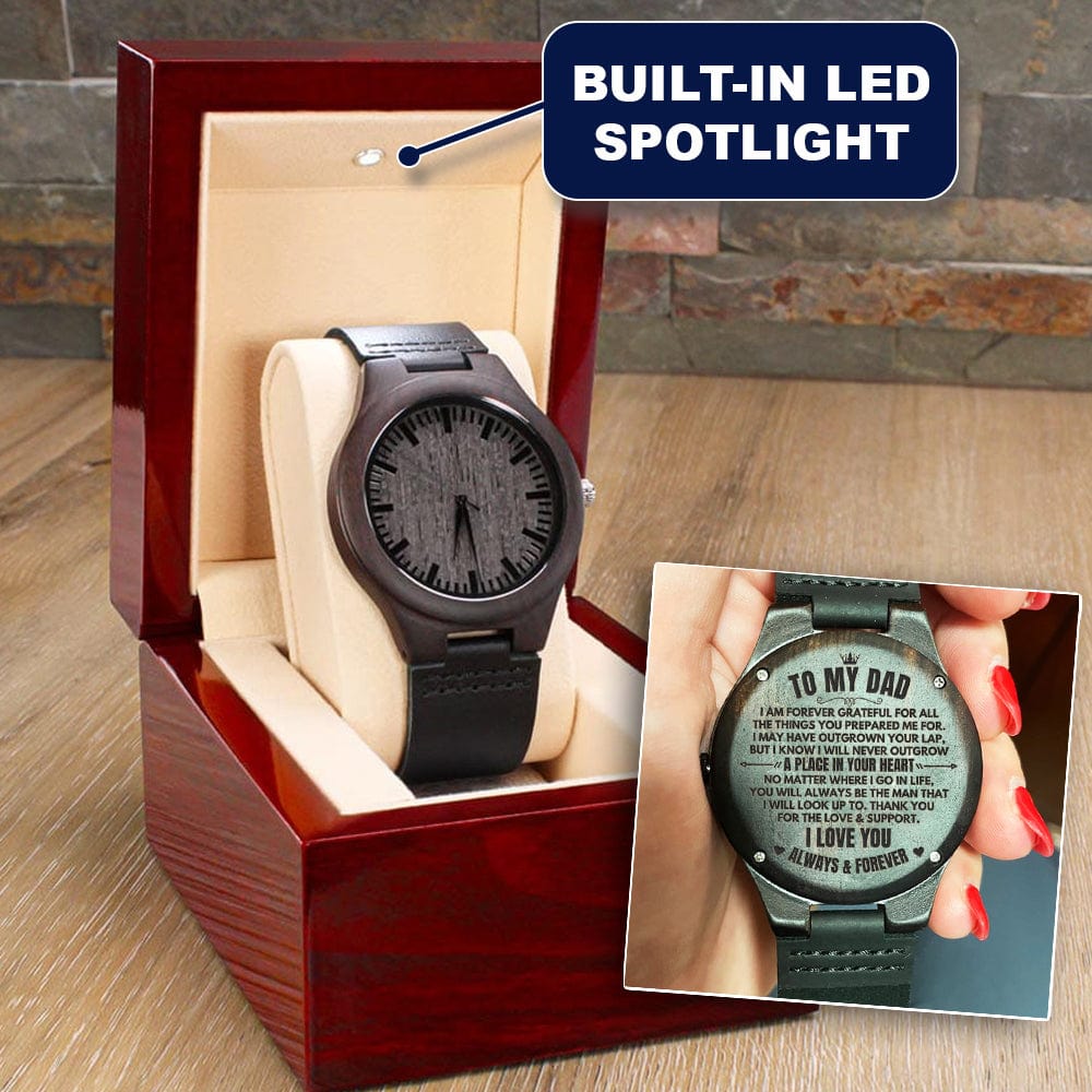 To My Dad - Premium Engraved Wood Watch - SS484