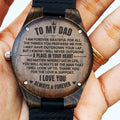 To My Dad - Premium Engraved Wood Watch - SS484