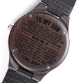 To My Son - Love, Dad - Engraved Wood Watch - SS492D